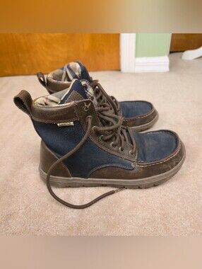 Used Classic Lems Boulder Boot - Navy Stout Nylon/Leather -zero drop